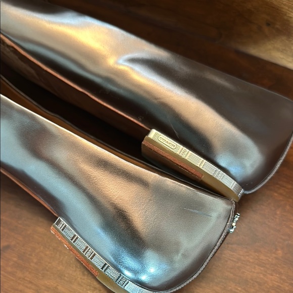 Coach Metallic Silver Women's Loafers - Picture 10 of 11